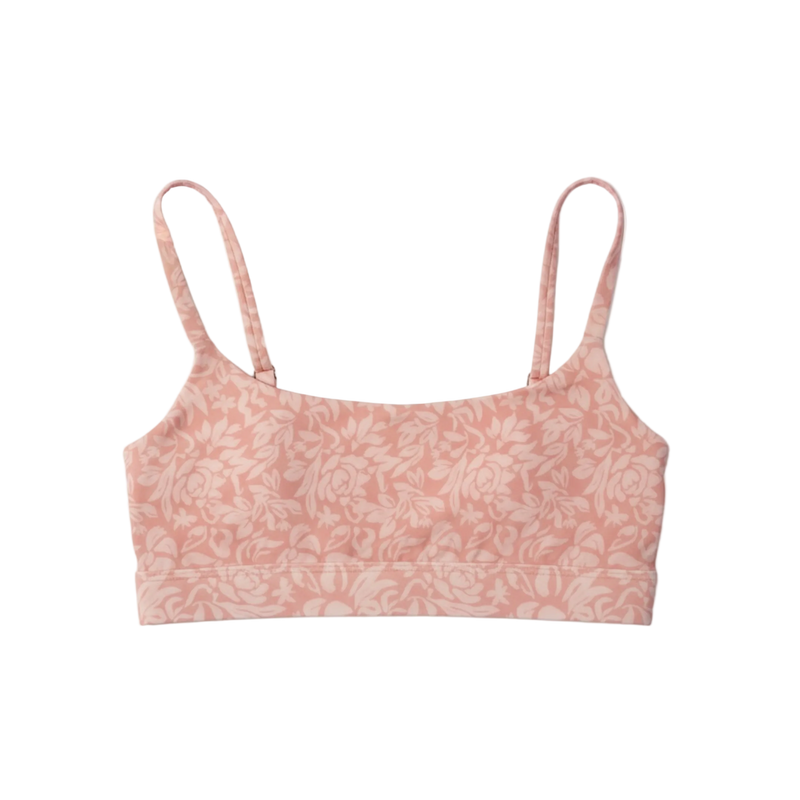 Noe Scoop Bralette: Blush Blossom