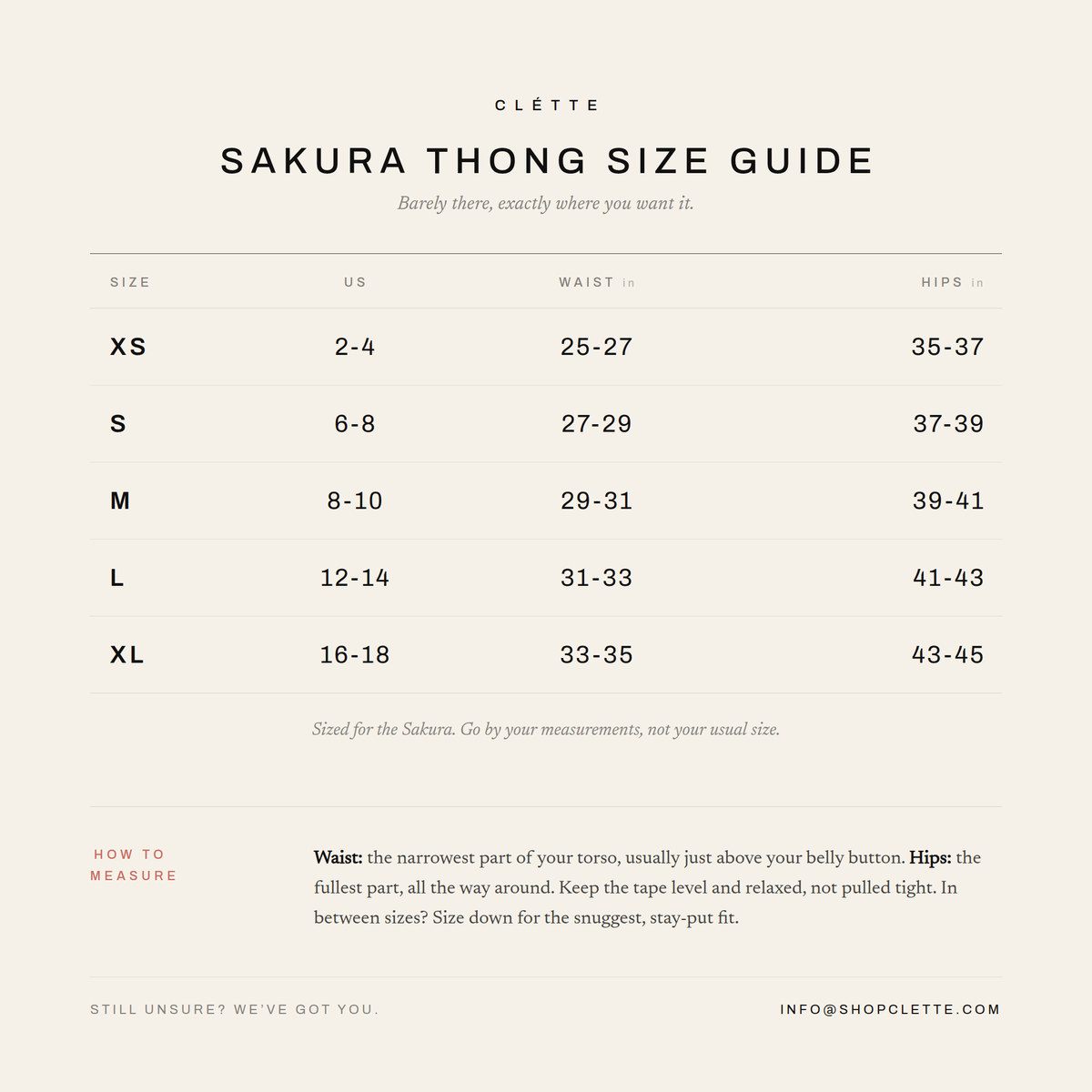 Sakura: Thong (Mid-Rise)
