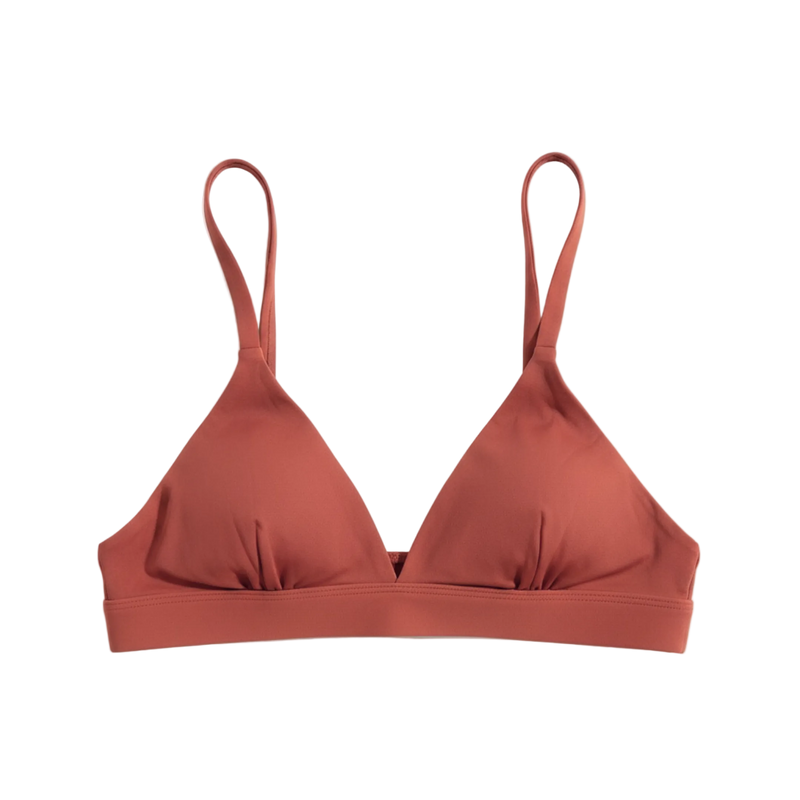 Sofia Triangle Bralette: Coral Sunsets