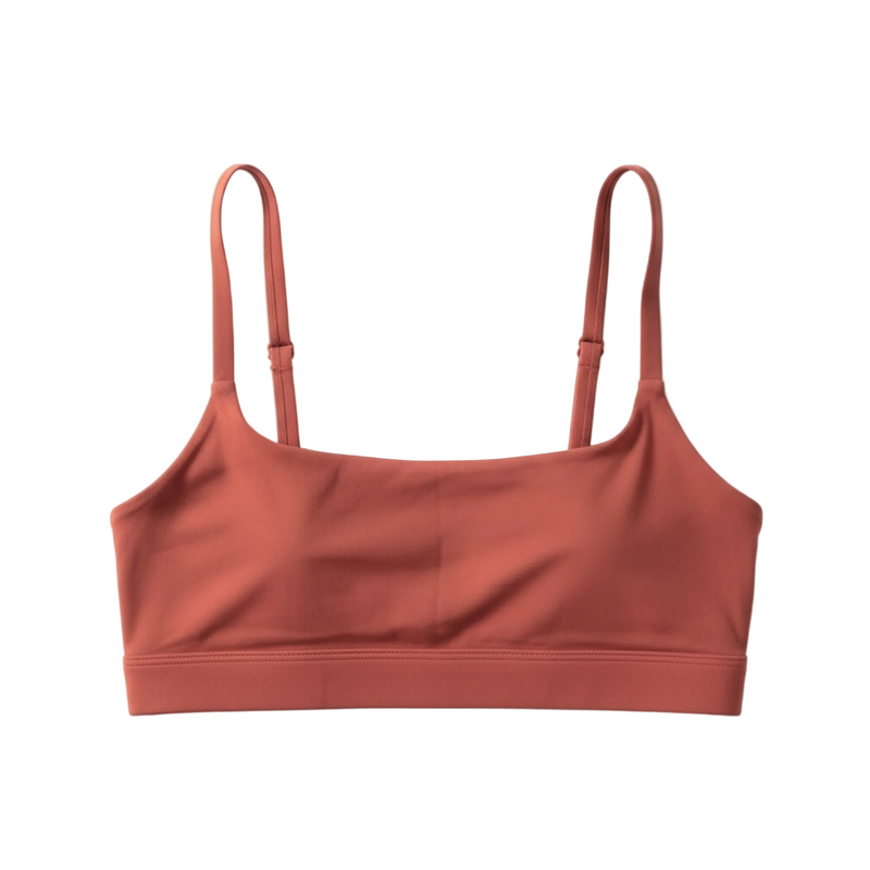 Noe Scoop Bralette: Coral Sunsets